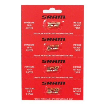 Chain Part SRAM Powerlink2 9-Speed 6.6mm Gold 4 Pack single