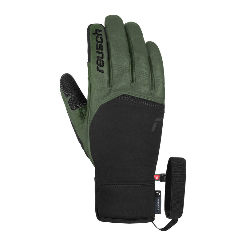 Reusch LLEON R-TEX® XT - black / burnt olive - front